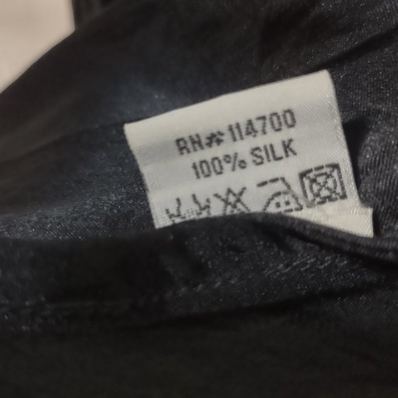 Chan Luu charcoal 100% silk skirt Size L - Picture 9 of 9